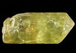 Lemon-Yellow Apatite Crystal - Durango, Mexico #63998-1